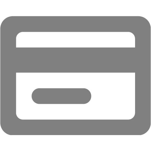 Gray Credit Card Icon