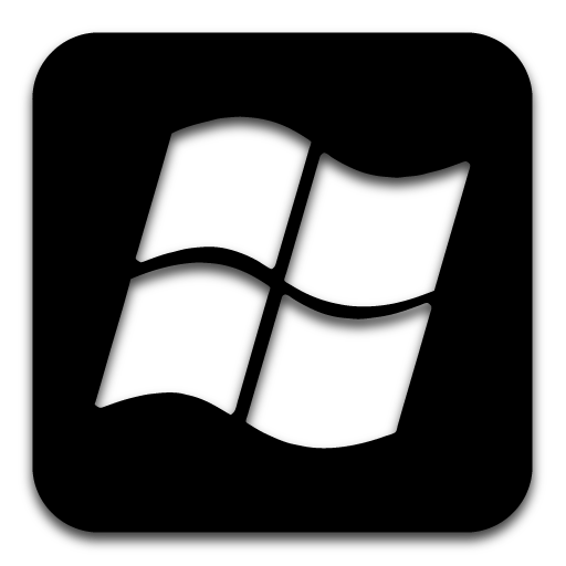 Black Wavy Window Icon Images