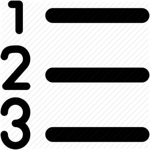 Bullets, Checklist, List, Menu, Options Icon