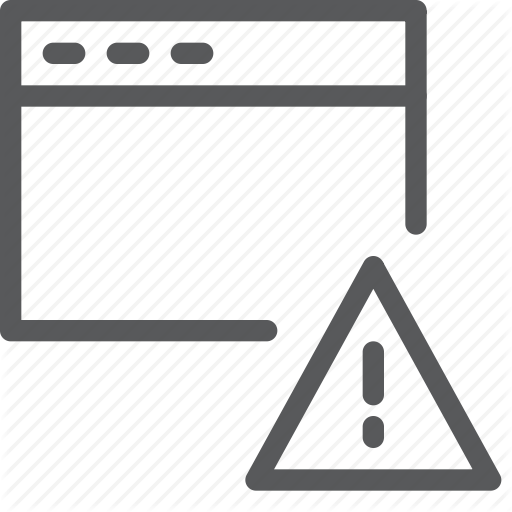Alert, Application, Browser, Terminal, Triangle, Warning, Window Icon