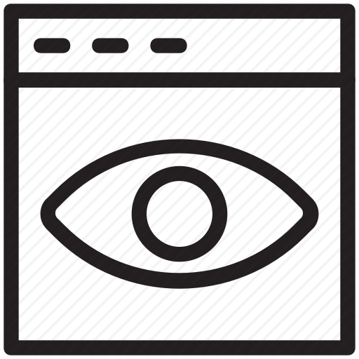 Eye, Visualization, Web Page, Web Visibility, Website Icon