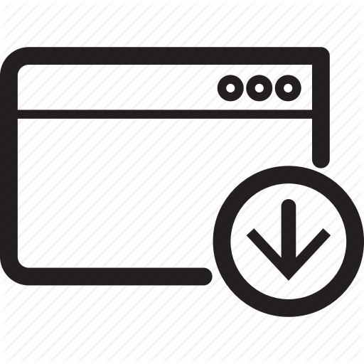 Arrow, Browser, Down, Move, Window Icon