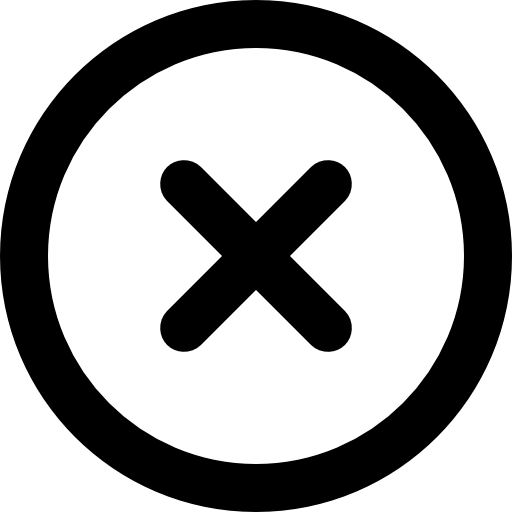 Close Cross Circular Interface Button Icons Free Download