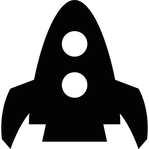 Rocket Space Ship With Two Round Windows Icons Free Download