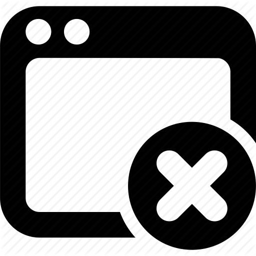 Browser, Cancel, Disconnected, Error, Remove, Window Icon