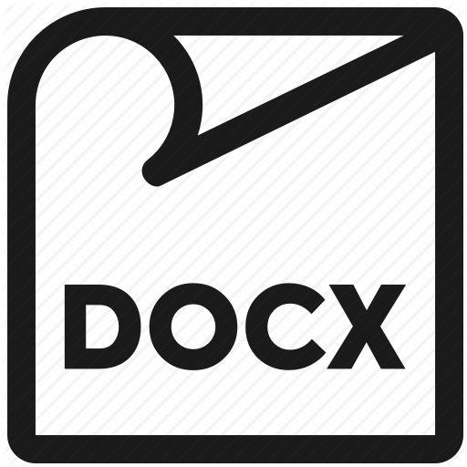 Docx, Extension, Line, Microsoft, Monoline, Windows Icon