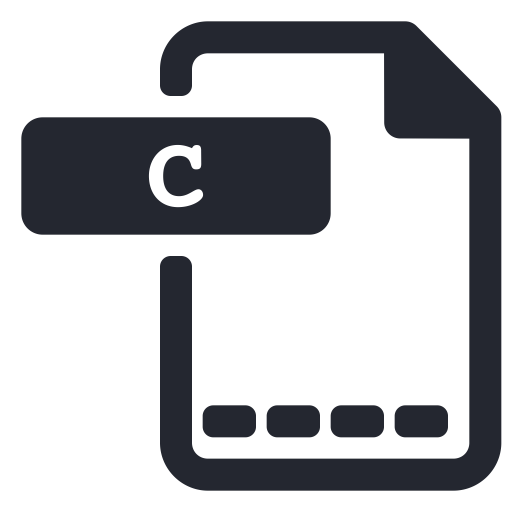 C, Extension, File, Program, Programming Icon