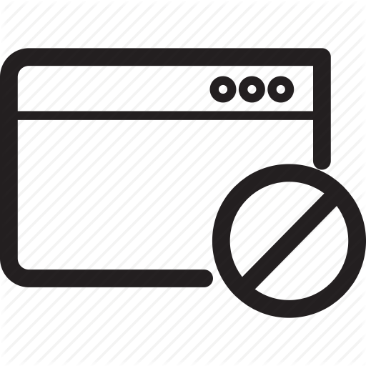 Block, Browser, Prohibited, Window Icon