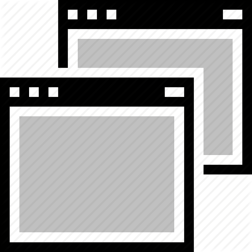 App, Application, Browser, Internet, Software, Two, Windows Icon