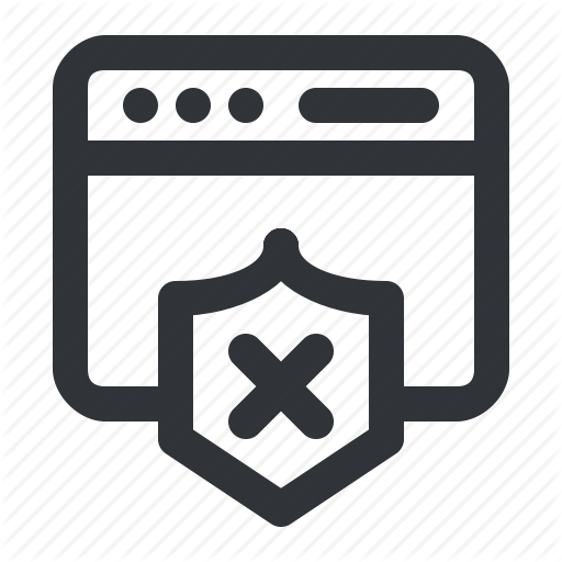 Browser, Delete, Interface, Remove, Shield, Window Icon