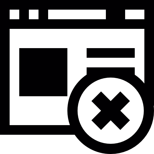 Browser Window Cancel Button Icons Free Download