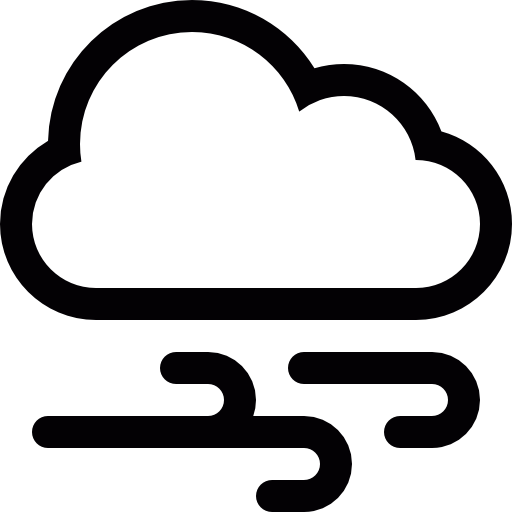 Windy, Day, With, Cloud, Weather Icon Free Of Cumulus Icons