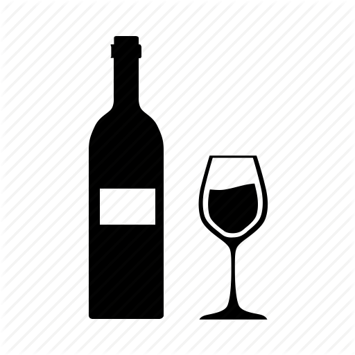 Bottle, Glass, Kitchen, Wine Icon