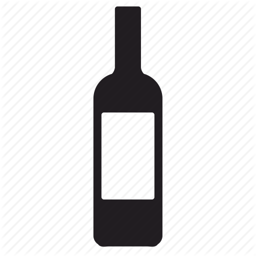 Bottle, Label, Wine Icon