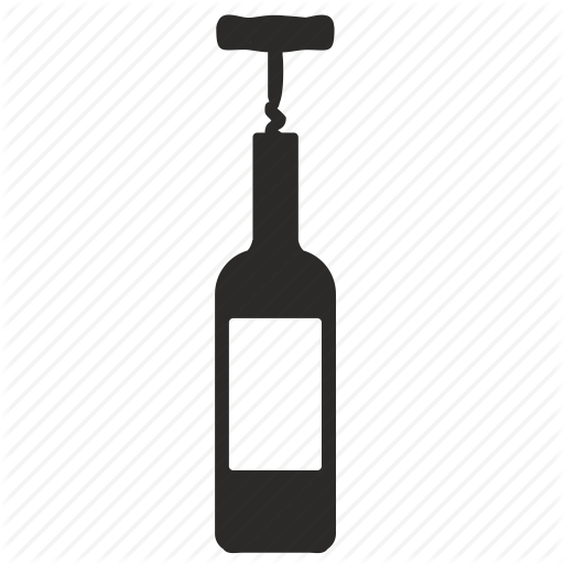 Bottle, Cork, Open, Wine Icon