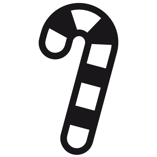 Candy Cane Icon Icon