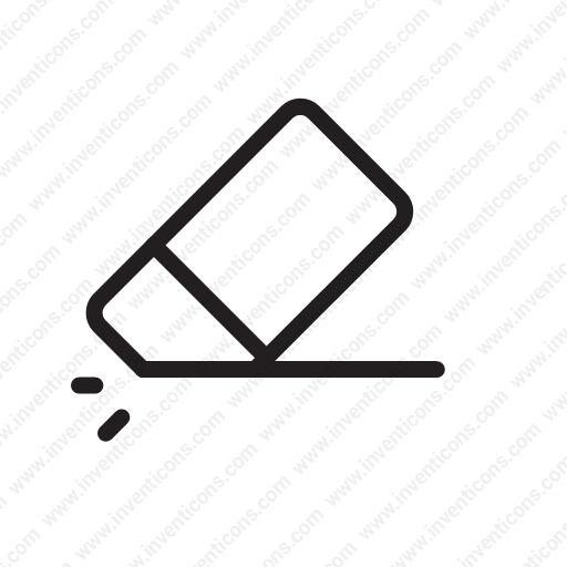 Download Clean,delete,wipe,remove,rubber Icon Inventicons