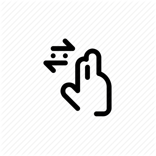 Double, Finger, Gestures, Hand, Left, Right, Wipe Icon