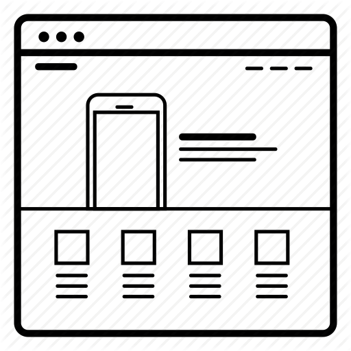 Application, Gui, Layout, Ui, Ux, Web, Wireframe Icon