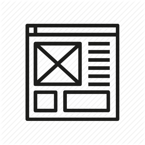 Browser, Information Architecture, Interface, Ux, Wireframe Icon