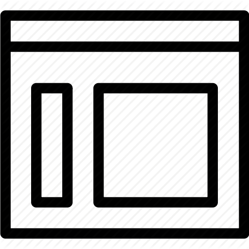 Columns, Graphic, Grid, Layout, Sidemenu, Wireframe Icon