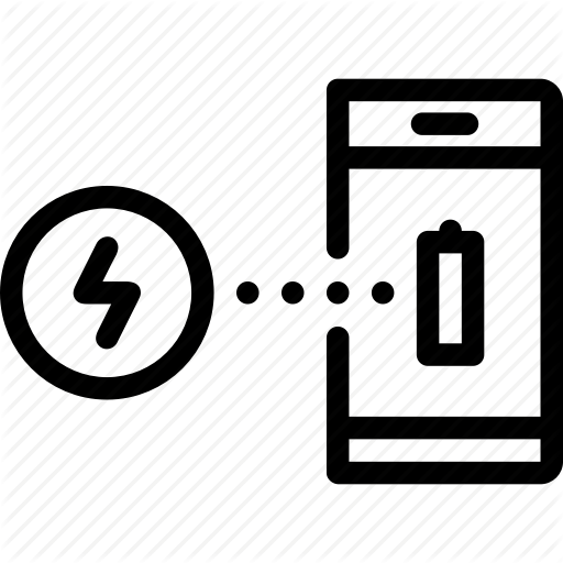 Battery, Charging, Energy, Wireless Charger, Wireless Charging Icon