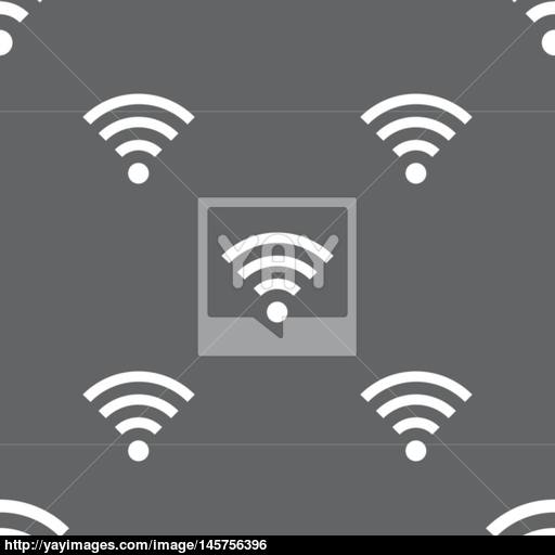 Wifi Sign Wi Fi Symbol Wireless Network Icon Zone Seamless
