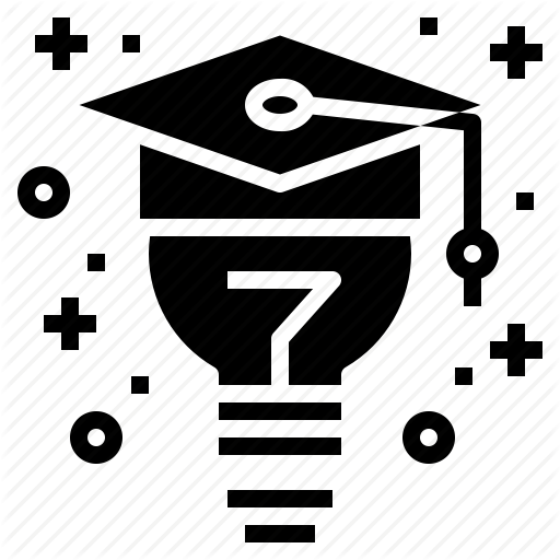 Creativity, Graduate, Lightbulb, Wisdom Icon
