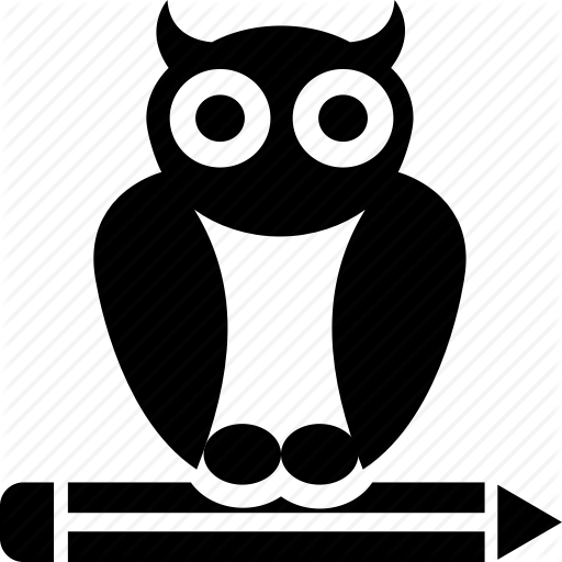 Bird, Creativity, Owl, Pencil, Wisdom Icon
