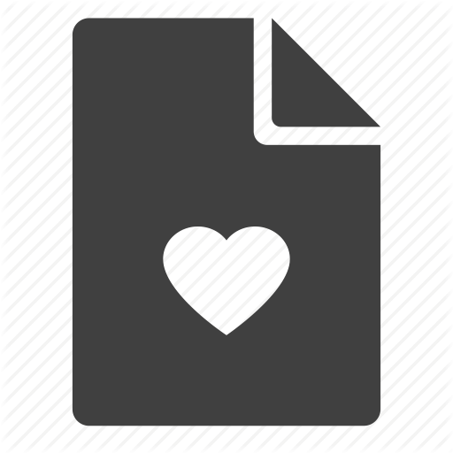 Document, Favorite, Favourite, Heart, Like, Wishlist Icon