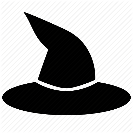 Halloween, Hat, Witch Icon