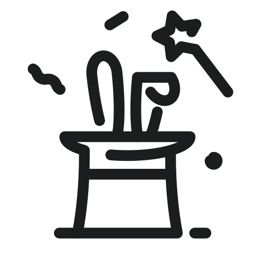 Birthday, Hat, Magic, Rabbit, Sixteen, Sweet, Wand, Wizard Icon