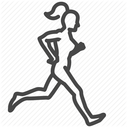 Exercise, Female, Jogging, Run, Training, Woman, Workout Icon