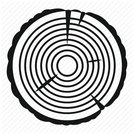 Circle, Nature, Ring, Timber, Tree, Trunk, Wood Icon