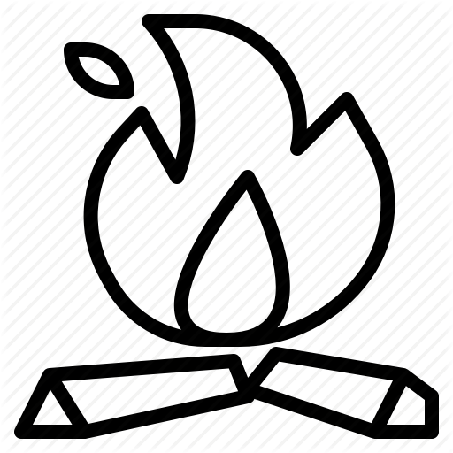 Bonfire, Charcoal, Fire, Hot, Wood Icon