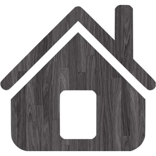 Black Wood Home Icon