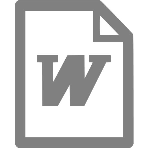Gray Word Icon