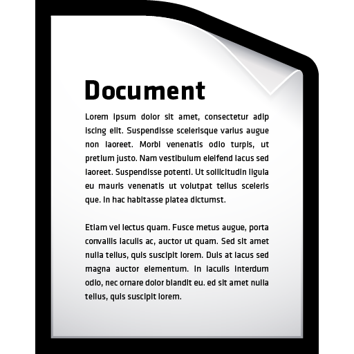 Document, Word, Icon