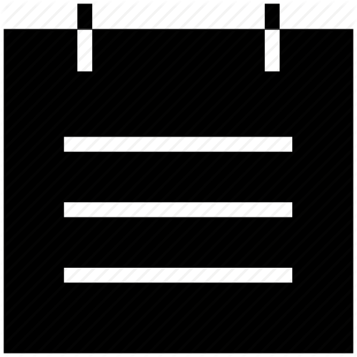 Calendar, Notebook, Notepad, Notes, Wordpad Icon