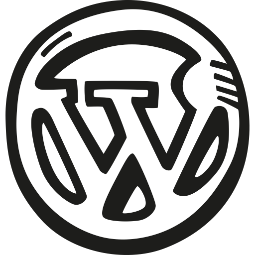 Doodle, Hand Drawn, Sketch, Social, Wordpress Icon