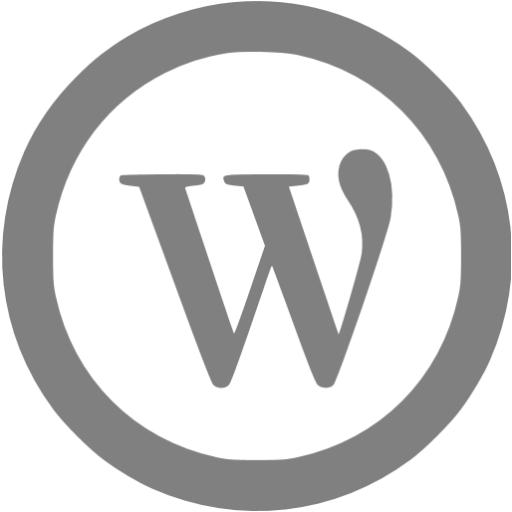 Gray Wordpress Icon