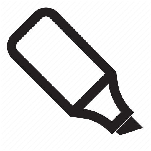 Book, Highlighter, Office, Reading, Stationary, Words Icon