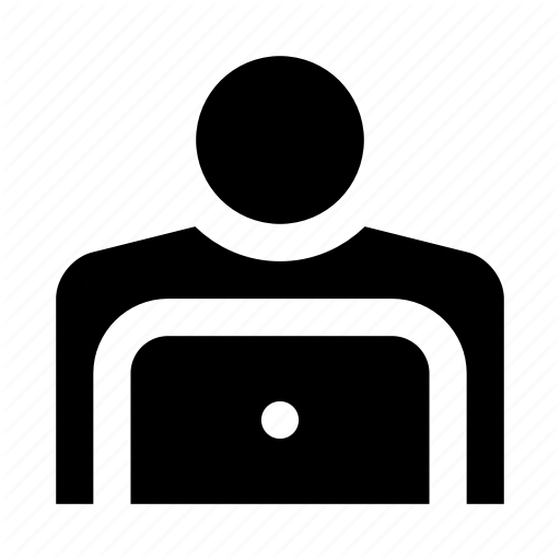 Human, Laptop, People, User, Work In Progress Icon