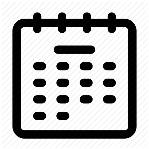 Calendar, Date, Month, Table, Time, Workday, Year Icon