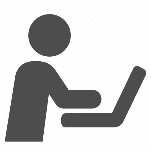 Job, Laptop, Man, Work, Working Icon