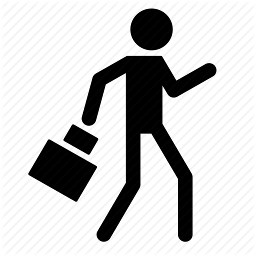Activity, Go To Office, Office, People, Walking, Work, Working Icon