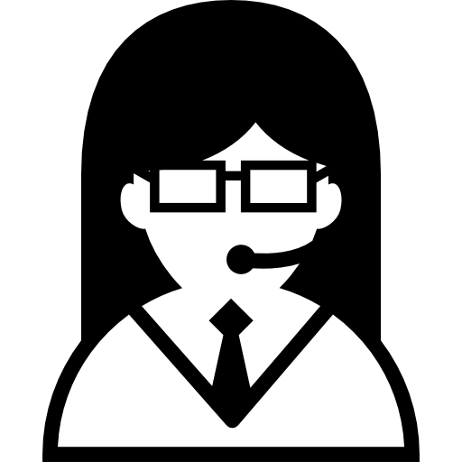 Woman Working For A Call Center Icons Free Download