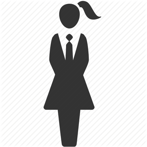 Businesswoman, Female, Girl, Lady, Waitress, Woman, Working Women Icon