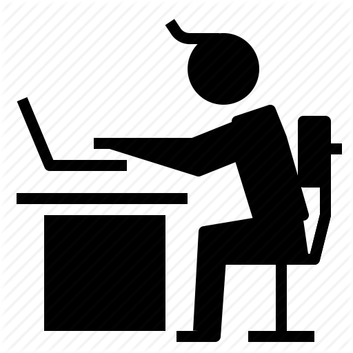 Desk, Office, Working, Workplace Icon