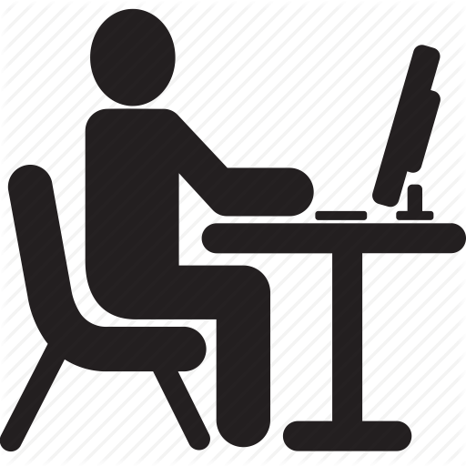 Desk, Office, Personal Desk, Studio, Workspace Icon